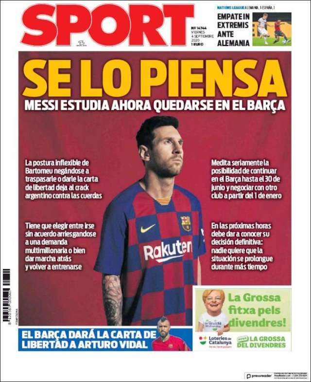 Nhật ký chuyển nhượng ngày 5/9: Messi miễn cưỡng ở lại Barcelona - 2