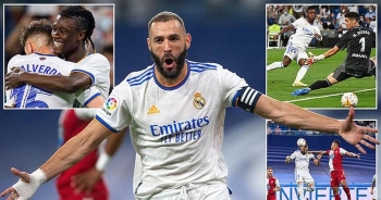 Benzema lập hattrick, Real Madrid tiếp tục dẫn đầu La Liga