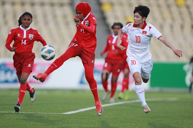 Đội tuyển nữ Việt Nam thắng đậm đối thủ 16-0 ở vòng loại châu Á - 3