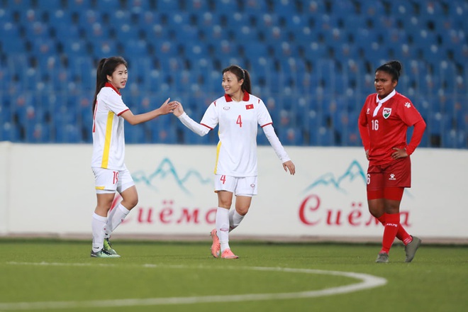 Đội tuyển nữ Việt Nam thắng đậm đối thủ 16-0 ở vòng loại châu Á - 5