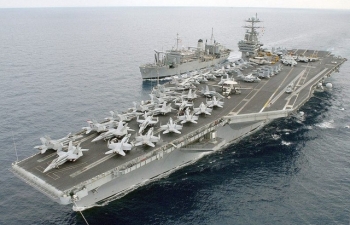 Mỹ rút nhóm tàu tấn công Syria khỏi đông Địa Trung Hải