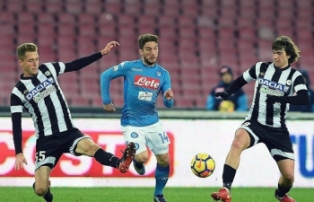 Link xem trực tiếp bóng đá Udinese vs Napoli, 1h30 ngày 21/10