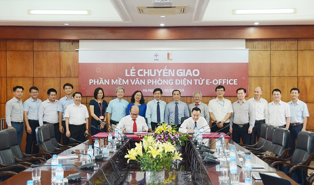 EVN chuyển giao phần mềm E-office cho Trường Đại học Bách Khoa Hà Nội