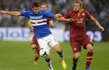 Xem trực tiếp Sampdoria vs AS Roma ở đâu?