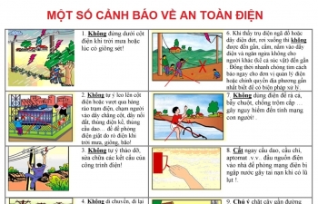 EVN sẵn sàng ứng phó cơn bão số 5 (Matmo)  và cảnh báo về an toàn điện khi có mưa bão