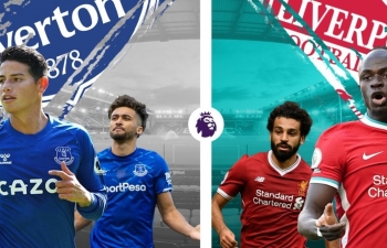 Kênh xem trực tiếp Everton vs Liverpool, vòng 5 Ngoại hạng Anh 2020-2021?