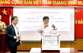 EVNGENCO1 chung tay ủng hộ đồng bào miền Trung chịu ảnh hưởng của mưa lũ