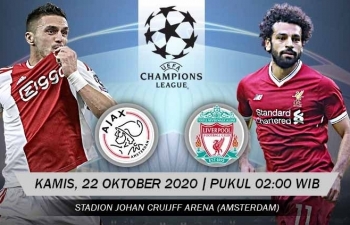 Link xem trực tiếp Ajax vs Liverpool (Cup C1 Châu Âu), 2h ngày 22/10