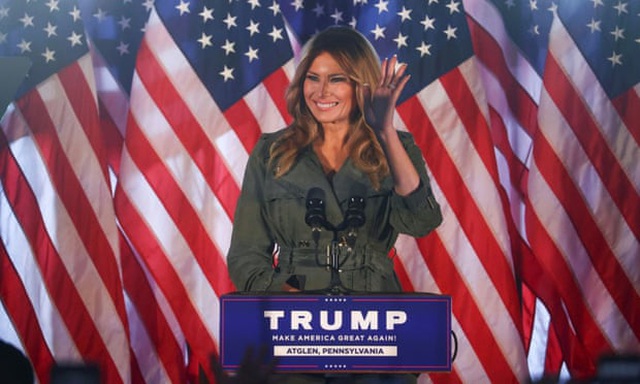 Bầu cử Mỹ 2020: Bà Melania Trump vận động tranh cử hiếm hoi cho chồng - 1