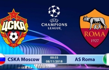 Link xem trực tiếp bóng đá CSKA Moscow U19 vs AS Roma U19 (C1 châu Âu U19), 18h ngày 7/11