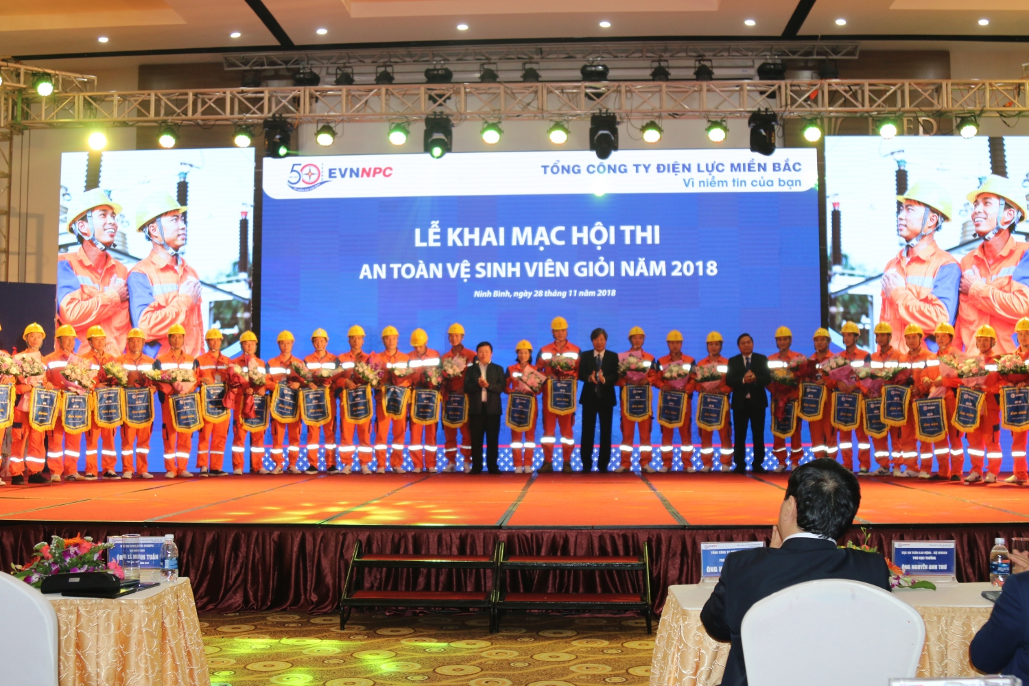 EVNNPC: Khai mạc Hội thi An toàn vệ sinh viên giỏi năm 2018