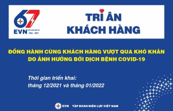 EVN triển khai “Tháng tri ân khách hàng” - năm 2021