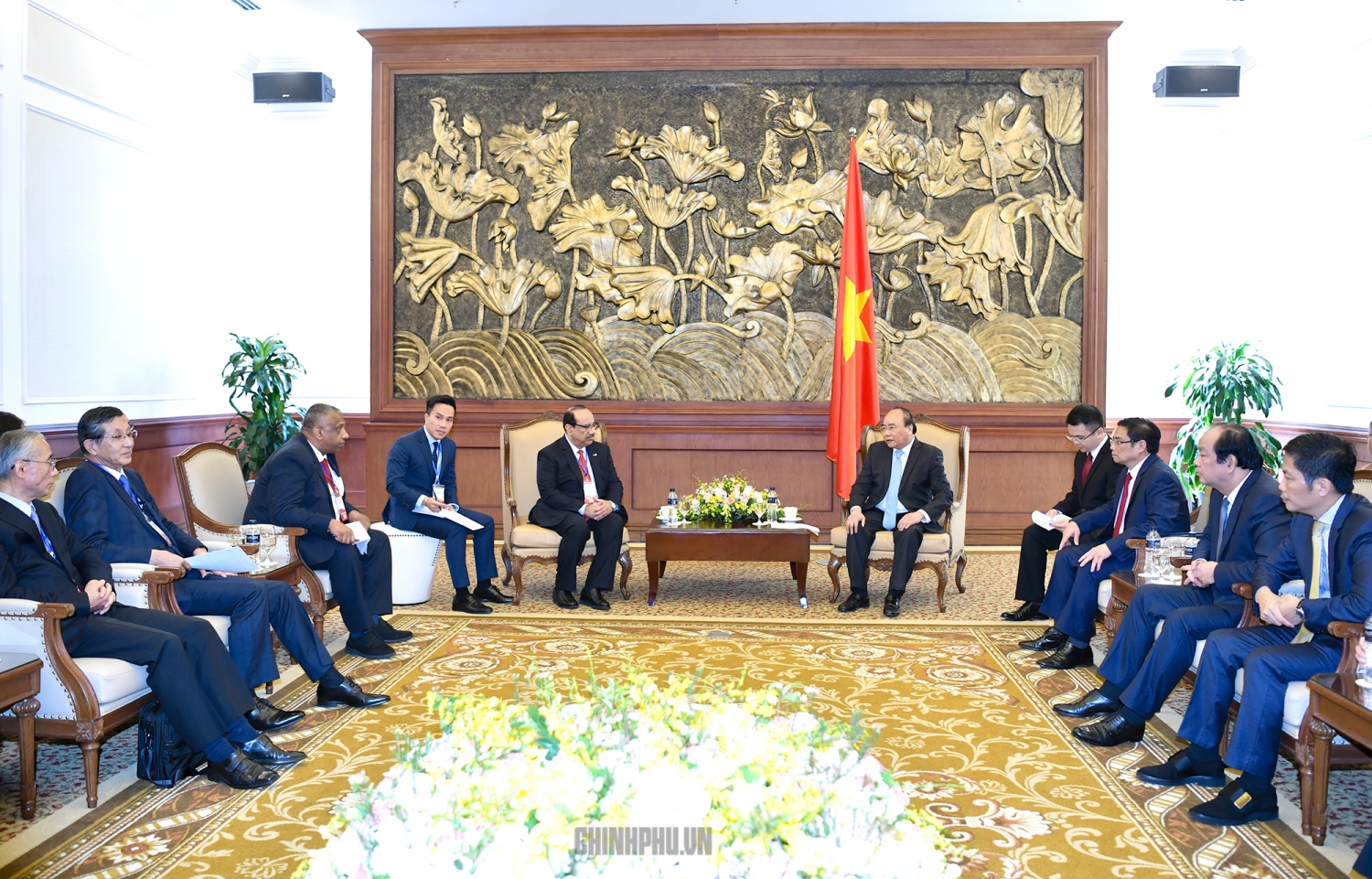 Thủ tướng tiếp các nhà đầu tư vào Dự án Liên hợp lọc hóa dầu Nghi Sơn