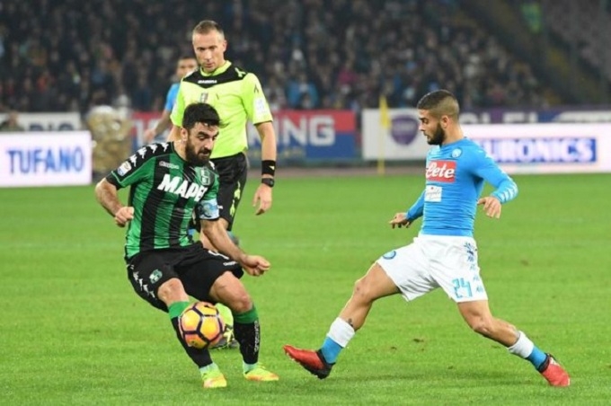 Link xem trực tiếp Sassuolo vs Napoli (Serie A), 2h45 ngày 23/12