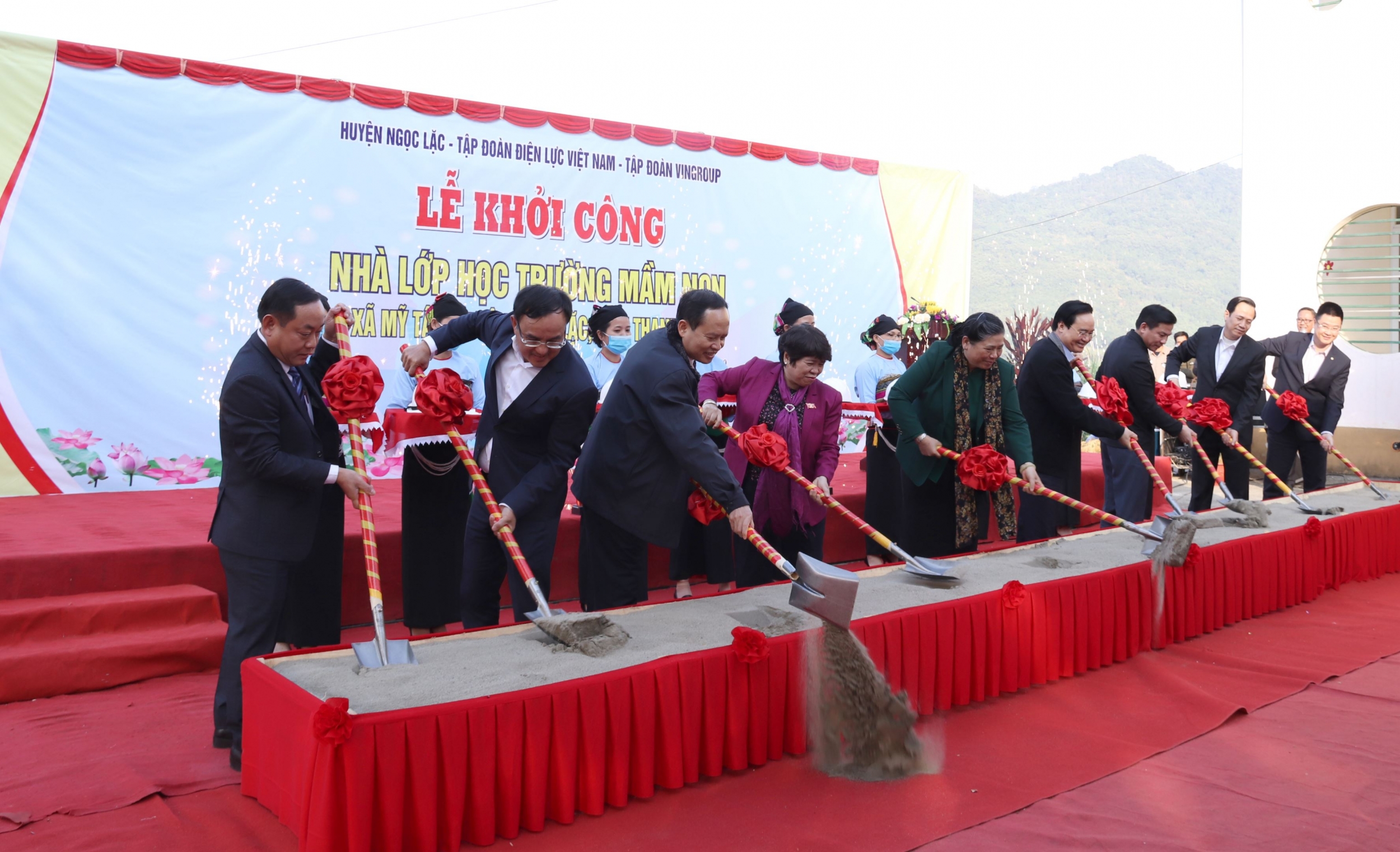 EVN tài trợ chính xây dựng công trình nhà lớp học Trường Mầm non xã Mỹ Tân (Thanh Hóa)
