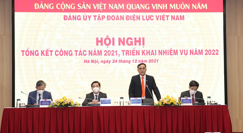 Đảng ủy Tập đoàn Điện lực Việt Nam lãnh đạo hoàn thành toàn diện các mặt công tác trong năm 2021