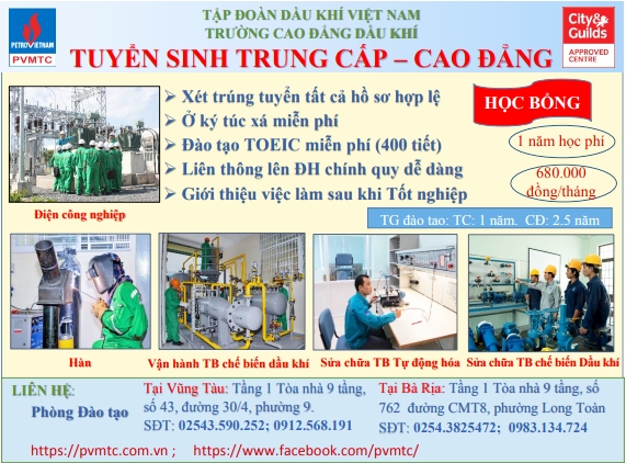 truong cao dang dau khi danh tang nhieu suat hoc bong tiep suc den truong