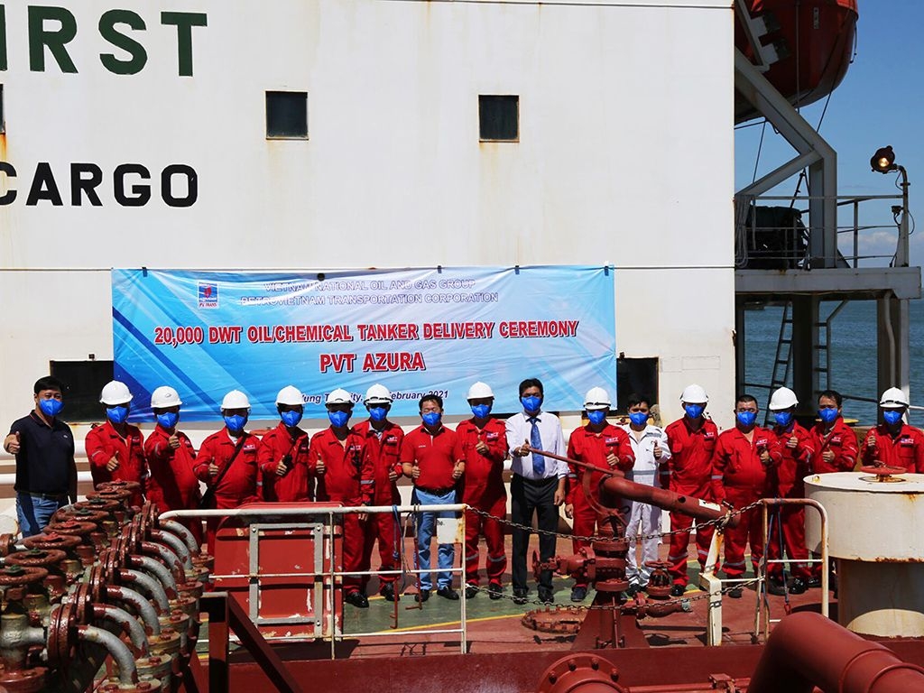 PVTrans nhận bàn giao tàu PVT AZURA tại Vũng Tàu