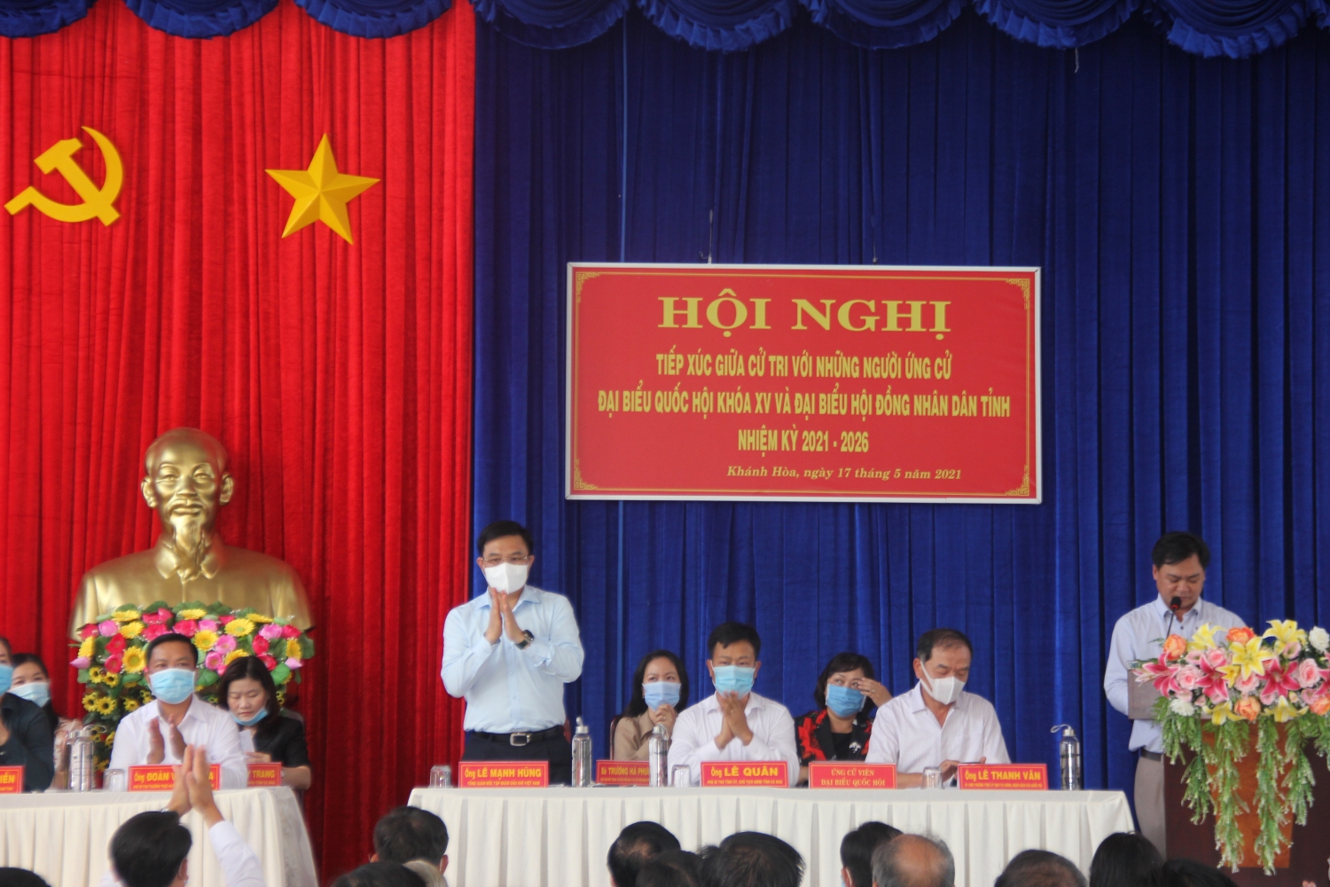 Đồng chí Lê Mạnh Hùng tiếp xúc cử tri tại huyện U Minh và TP Cà Mau, tỉnh Cà Mau