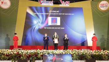 Vinh danh Petrovietnam doanh nghiệp hàng đầu trong Top 500 Doanh nghiệp lợi nhuận tốt nhất Việt Nam 2021