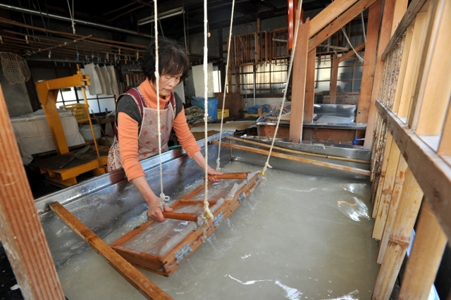 Trải nghiệm quy trình làm giấy Washi truyền thống ở Nhật Bản
