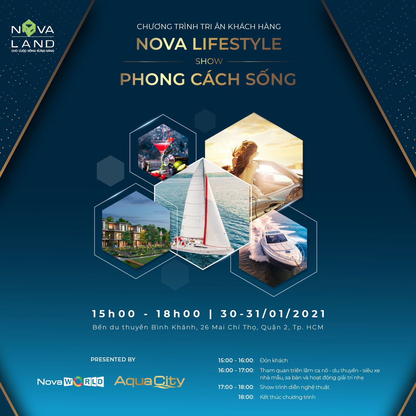 Nova Lifestyle –Show Phong Cách Sống giúp khách hàng hình dung cuộc sống và những kỳ nghỉ dưỡng giàu trải nghiệm trong tương lai tại các dự án của Novaland