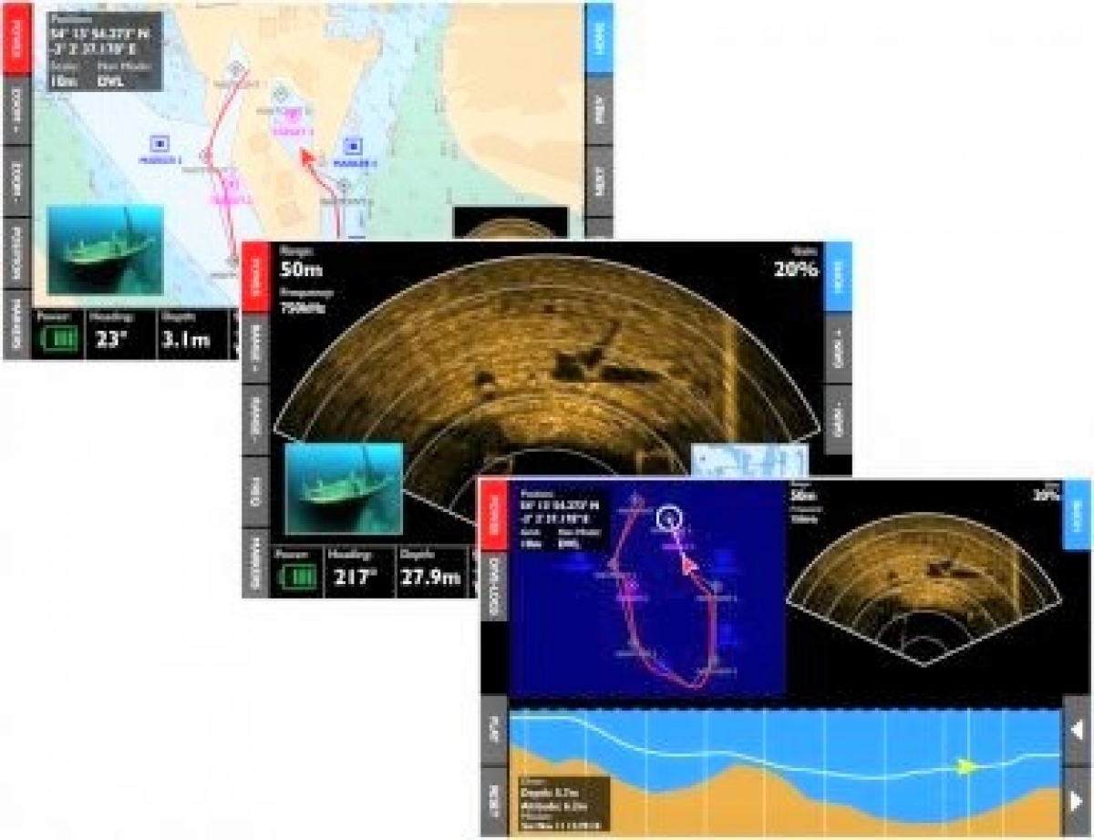 Hiển thị màn hình của hệ thống định vị ArtemisPro; Nguồn: blueprintsubsea.com