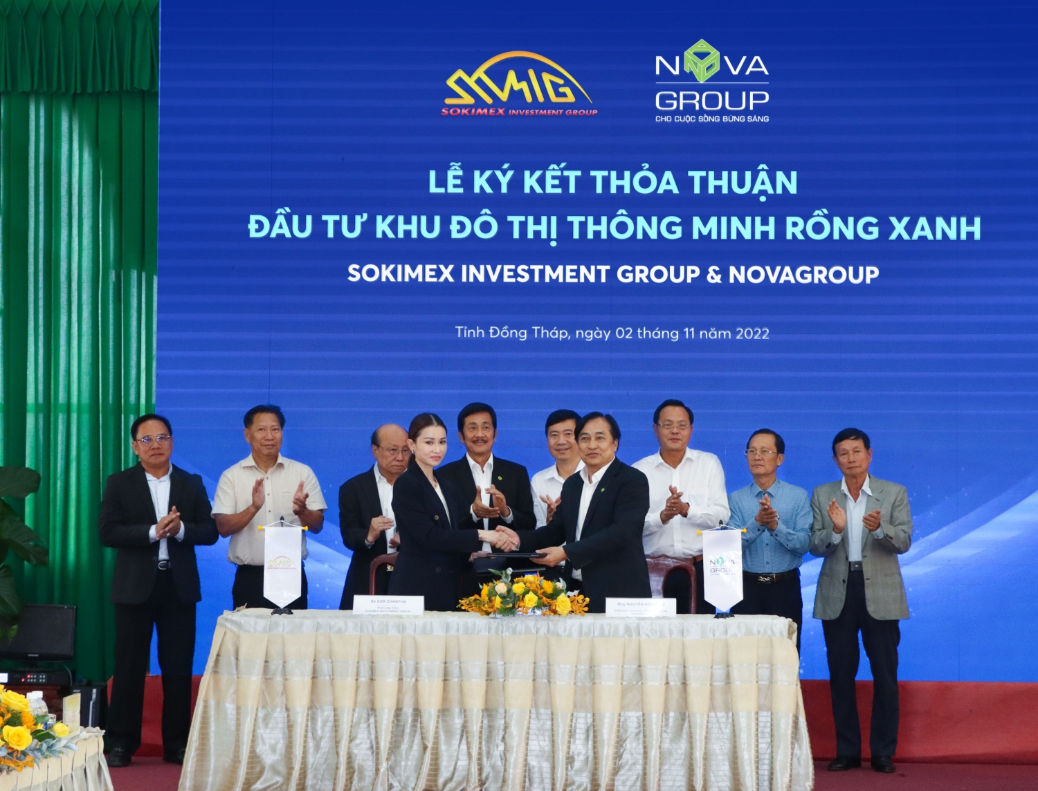 NovaGroup và Sokimex cam kết đầu tư, phát triển dự án khu đô thị BLUE DRAGON