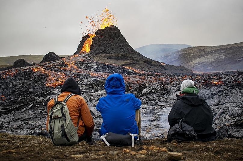 Núi lửa ở Iceland 