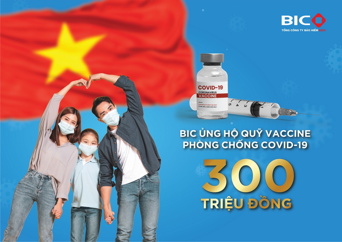 BIC ủng hộ 300 triệu đồng cho Quỹ vắc-xin phòng Covid-19