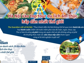 Hà Nội lọt top 20 địa điểm ẩm thực hấp dẫn nhất thế giới