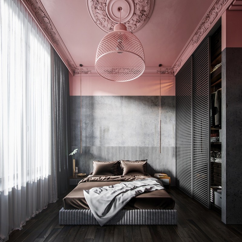Những mẫu phòng ngủ màu hồng dành cho cô nàng mộng mơ