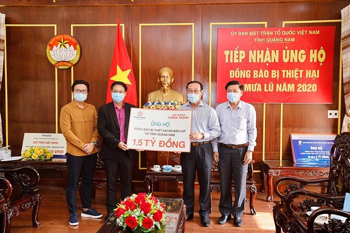 Tập đoàn Hưng Thịnh tiếp tục hỗ trợ miền Trung thêm 3.5 tỷ đồng