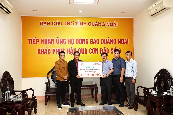 Tập đoàn Hưng Thịnh tiếp tục hỗ trợ miền Trung thêm 3.5 tỷ đồng