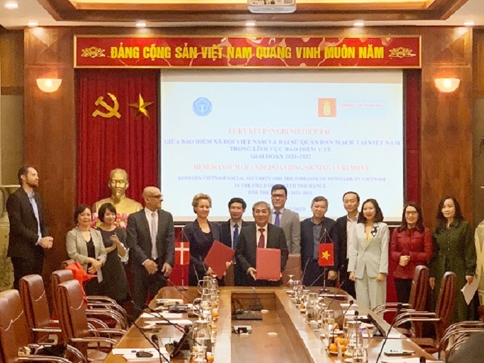 BHXH Việt Nam và Đại sứ quán Đan Mạch ký kết ghi nhớ hợp tác quan trọng