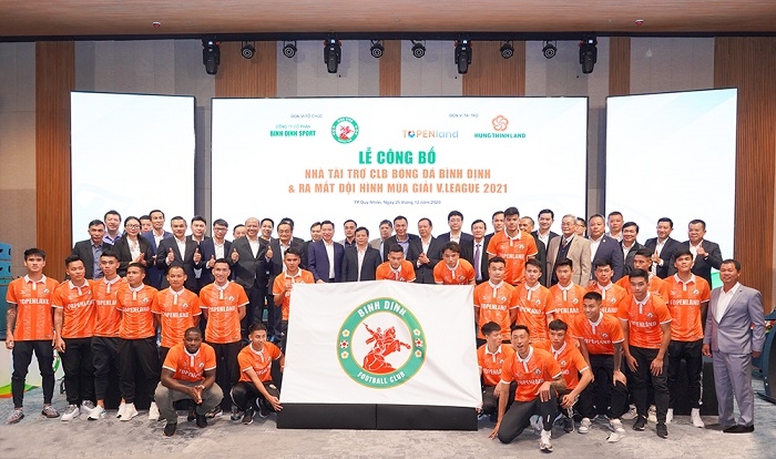 TopenLand và Hưng Thịnh Land tài trợ 300 tỷ cho CLB Bóng đá TopenLand Bình Định thi đấu 3 mùa giải V.League 2021 – 2023