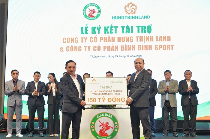 TopenLand và Hưng Thịnh Land tài trợ 300 tỷ cho CLB Bóng đá TopenLand Bình Định thi đấu 3 mùa giải V.League 2021 – 2023