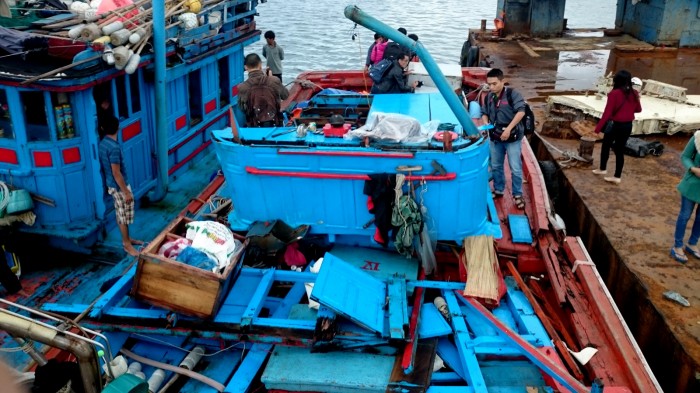 tau ca bi dam chim da ve den da nang