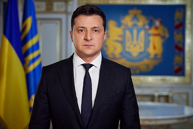 Tổng thống Ukraine Volodymyr Zelensky.