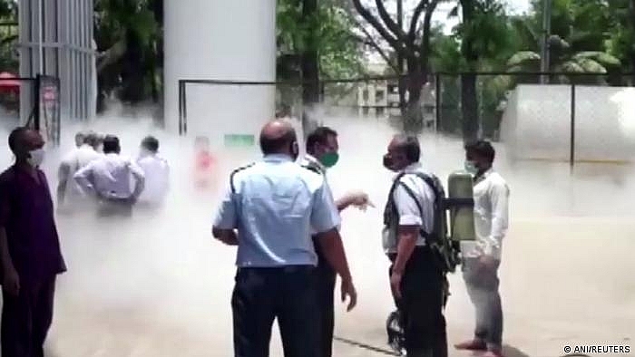 Một bình oxy bị rò rỉ tại bệnh viện ở Nashik, Ấn Độ