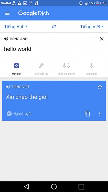 google translate tich hop tri tue nhan tao cho chuc nang dich offline ho tro tieng viet