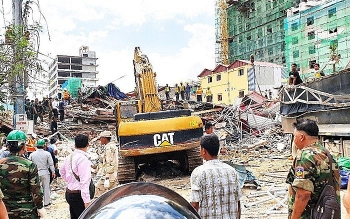 Sập tòa nhà 7 tầng ở Campuchia: 18 người thiệt mạng