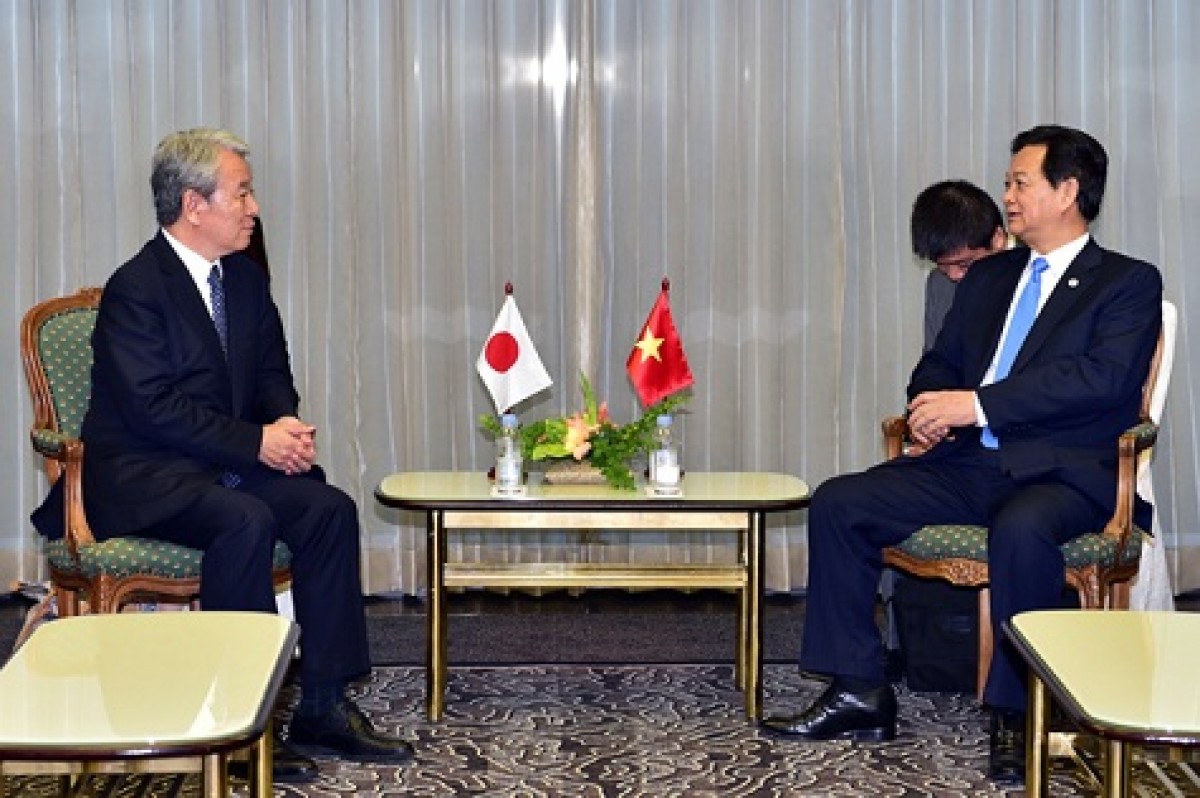 Thủ tướng Nguyễn Tấn Dũng tiếp Chủ tịch Cơ quan hợp tác quốc tế Nhật Bản (JICA). Ảnh: VGP/Nhật Bắc