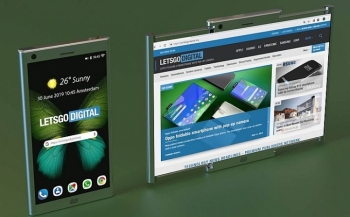 Samsung đăng ký sáng chế smartphone với màn hình kéo sang hai bên