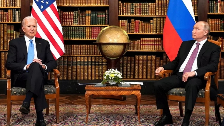 Tổng thống Mỹ Joe Biden và Tổng thống Nga Vladimir Putin tại cuộc họp thượng đỉnh ở Geneva hồi tháng 6.