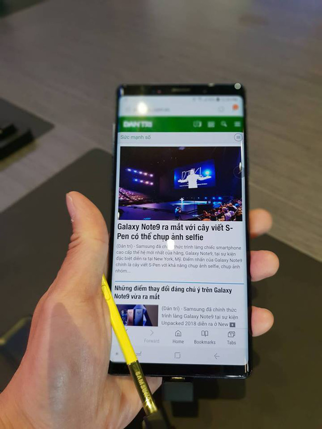 can canh galaxy note9 co cau hinh manh me but s pen doc dao