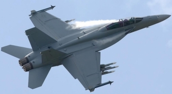 Tiêm kích F/A-18E Super Hornet của Mỹ gặp nạn