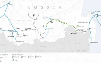 Đường ống dẫn khí Sila Siberia khiến tăng cạnh tranh ở thị trường LNG Trung Quốc