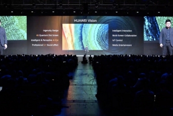 Huawei ra mắt TV trang bị camera "thò thụt"