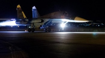 [Chùm ảnh] Chiến đấu cơ Nga xuất kích trong đêm diệt IS
